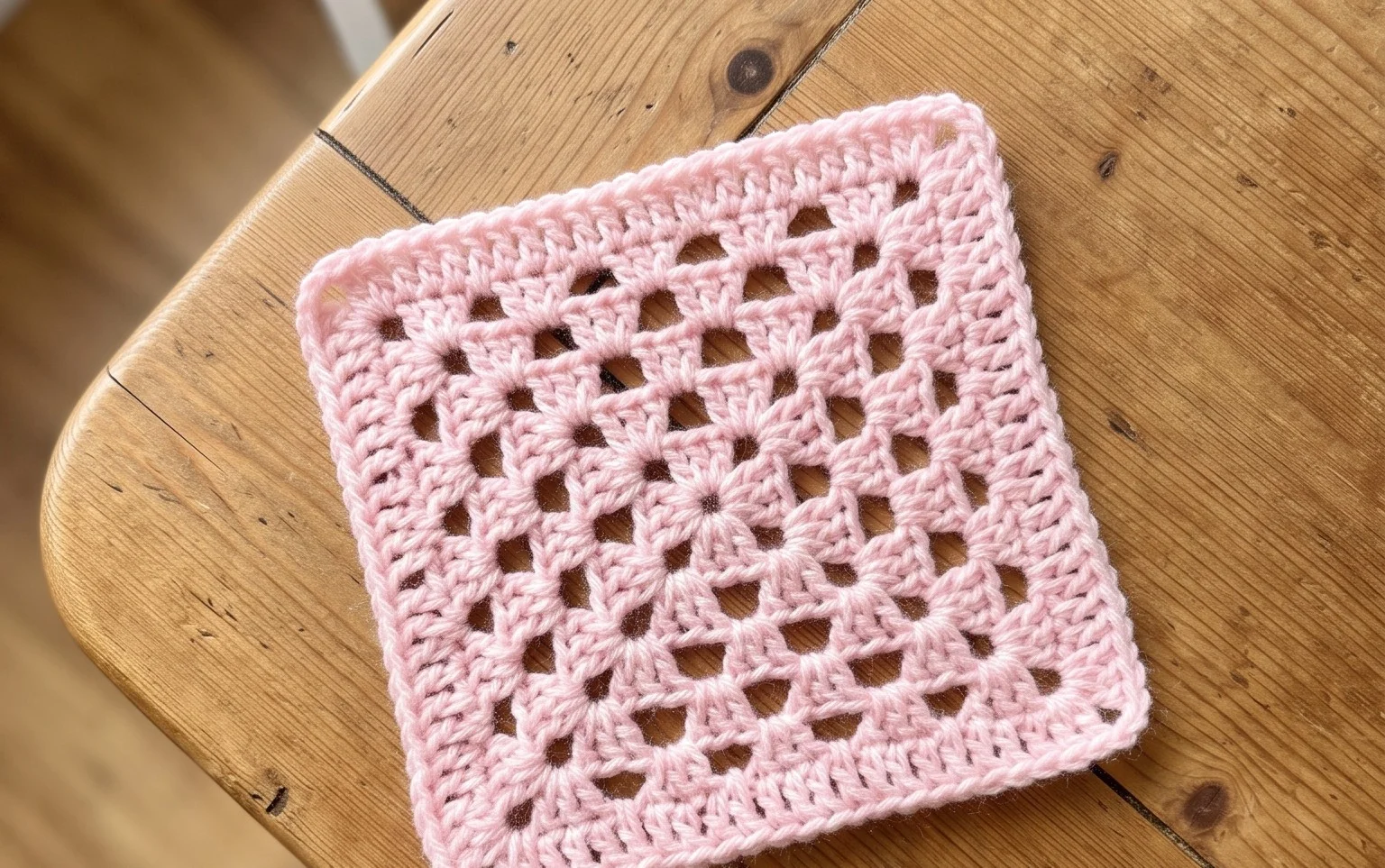 Easy Crochet Lacy Granny Square Free Step-by-Step Pattern