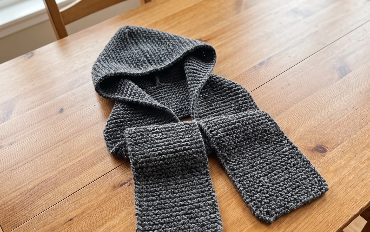 DIY Easy Knit Hooded Scarf: Free Pattern and Video Guide