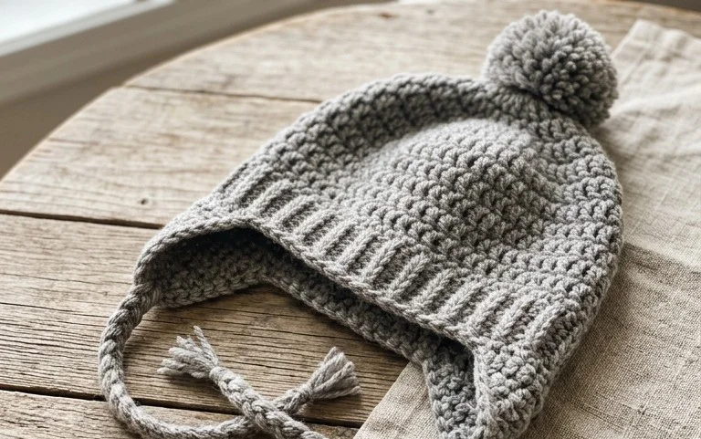 Easy Winter Earflap Ski Hat: Free Step-by-Step Pattern