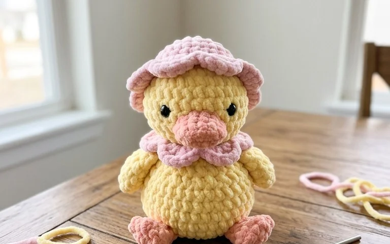 Crochet Flower Duck Pattern: Easy Amigurumi Tutorial