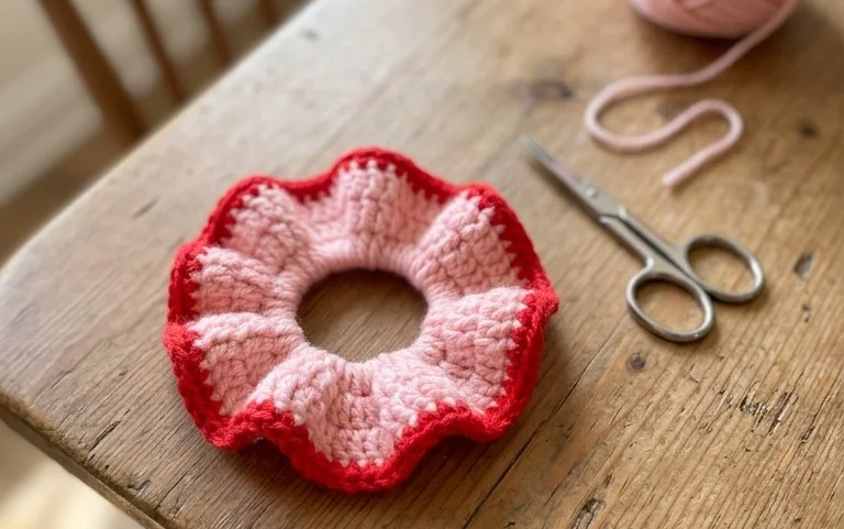Easy Crochet Scrunchie: Free Beginner Step-by-Step Guide