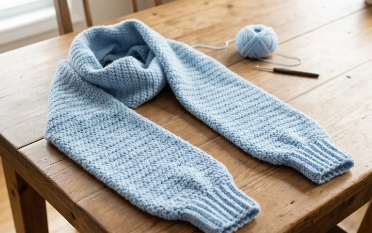 Free Sleeved Sweater Scarf Wrap: Easy Step-by-Step Guide