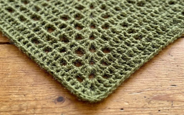 Lacy Crochet Triangle Shawl (Free Pattern)