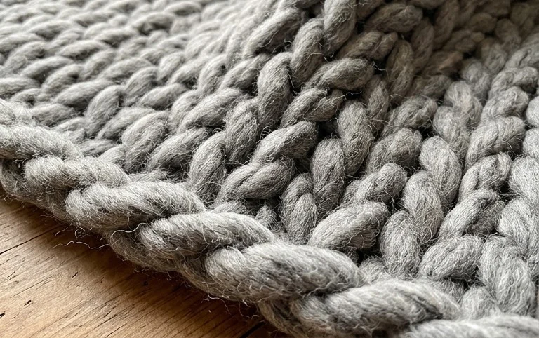 Giant Knit Blanket for Beginners Free Pattern and Tutorial from B.Hooked