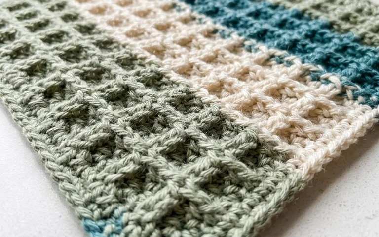 The All-Purpose Waffle Stitch Crochet Dishcloth Pattern (Free)