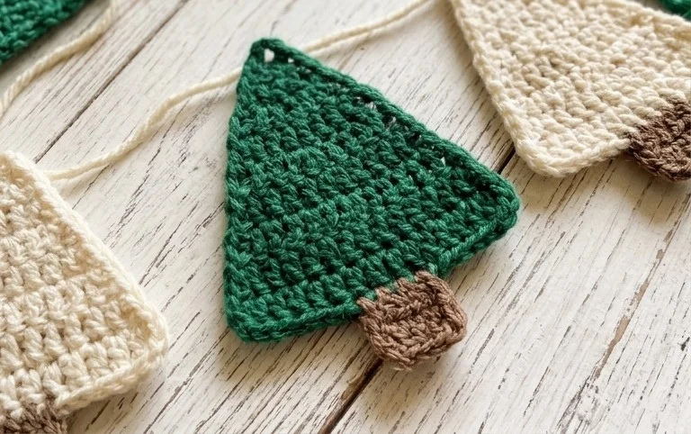 Quick Christmas Tree Garland Crochet Patterns - DIY Magazine